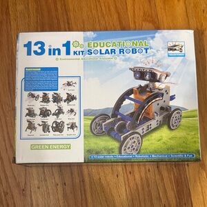 13-in-1 Educational Solar Robot Kit - Blue & Orange